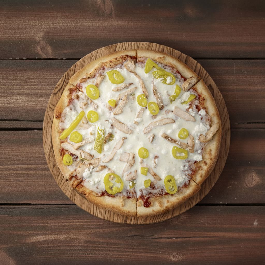 #10 10" BBQ Chicken Specialty Pizza.